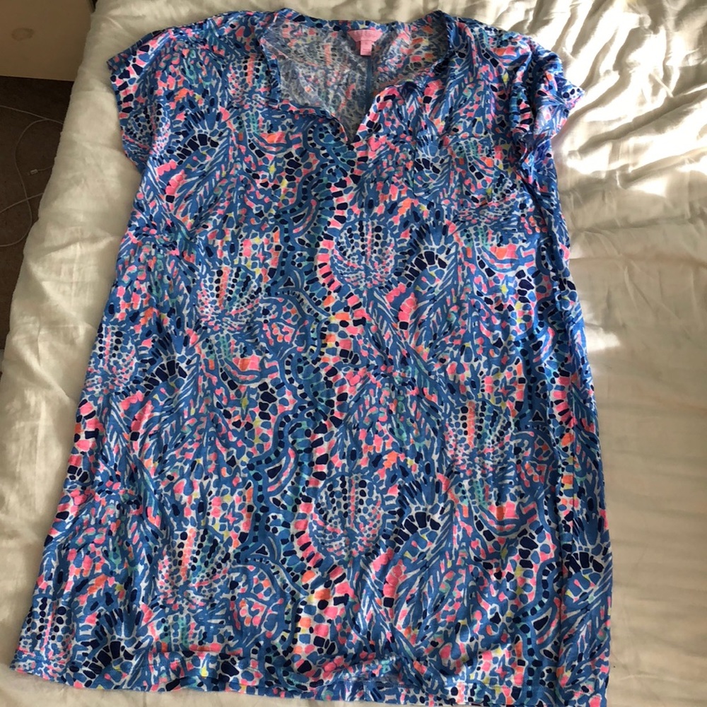 Lilly Pulitzer Duval Dress in Tic Tac Tile Allover